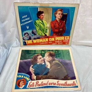 The Woman on Pier 13 (1950) and Let’s Pretend we’re Sweethearts (1936) Movie Pos